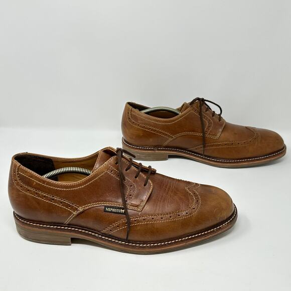 Mephisto Wingtip Dress Shoes Mens 11.5 Brown Leather High Quality LaceUp Comfort main image 2